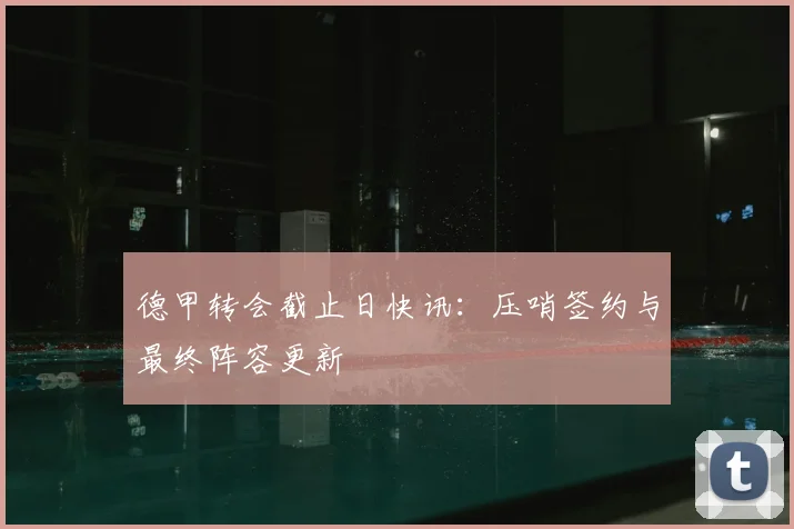 德甲转会截止日快讯:压哨签约与最终阵容更新